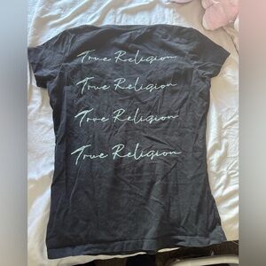 True Religion Y2K Rhinestone Black Tee